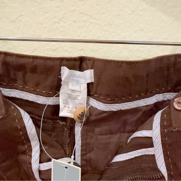 Jacadi Brown Cotton Straight Pants NWT Size 6A/Y - Picture 3 of 5
